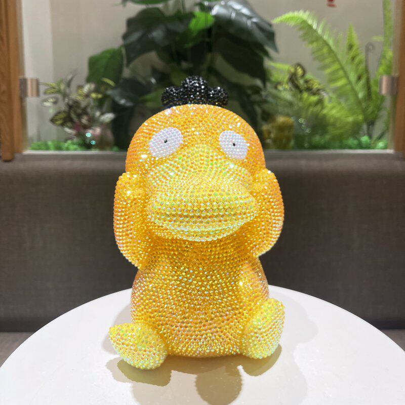 diy贴钻大黄鸭存钱罐粘钻礼品