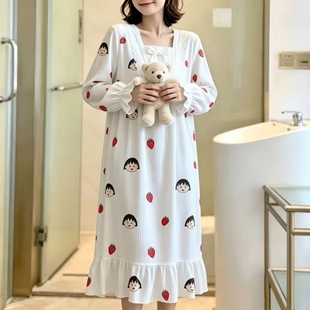 连衣裙春秋长款过膝显瘦长裙秋冬款大码长袖韩版外穿宽松