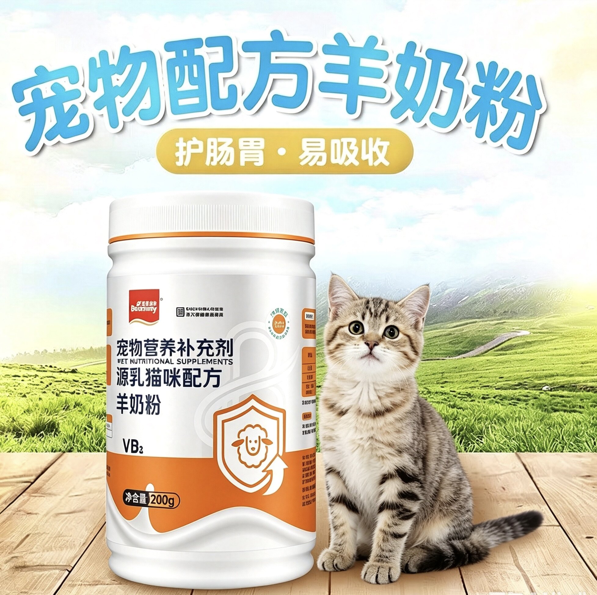 宝莱美露宠物羊奶粉400g犬猫通用狗狗新生初生猫咪补充营养保健品