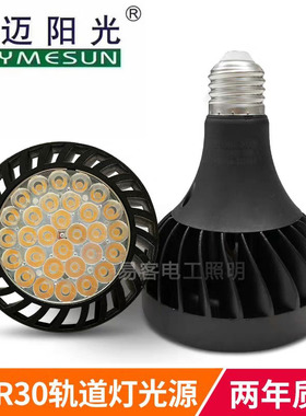 雷迈阳光P30满天星LED射灯灯泡30W高亮E27灯口螺口帕泡光源35风扇