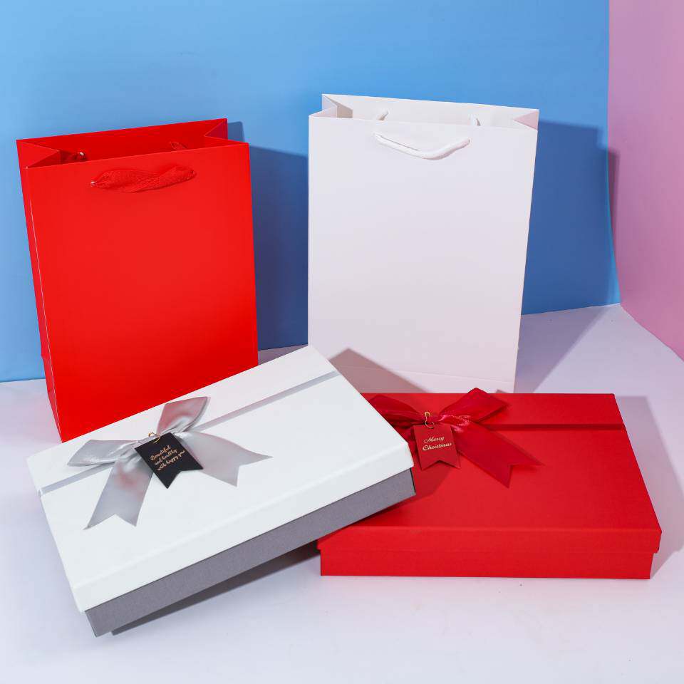 热销礼品盒超大蝴蝶结天地盖丝巾皮带包装盒高档长方形空盒子跨境