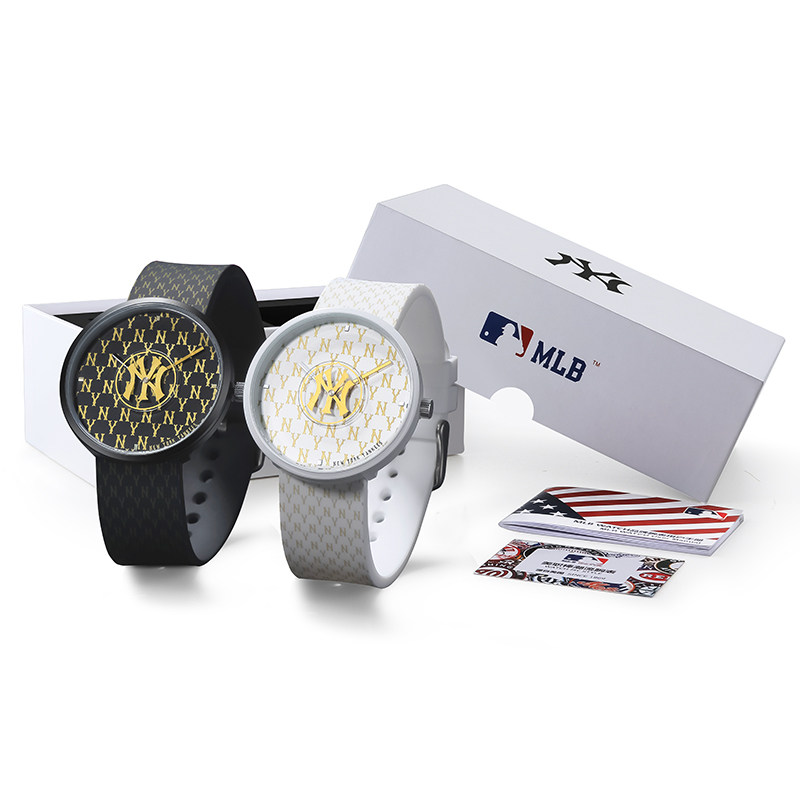 MLB美职棒潮牌手表情侣对表男女运动时尚一对石英表新品NY600