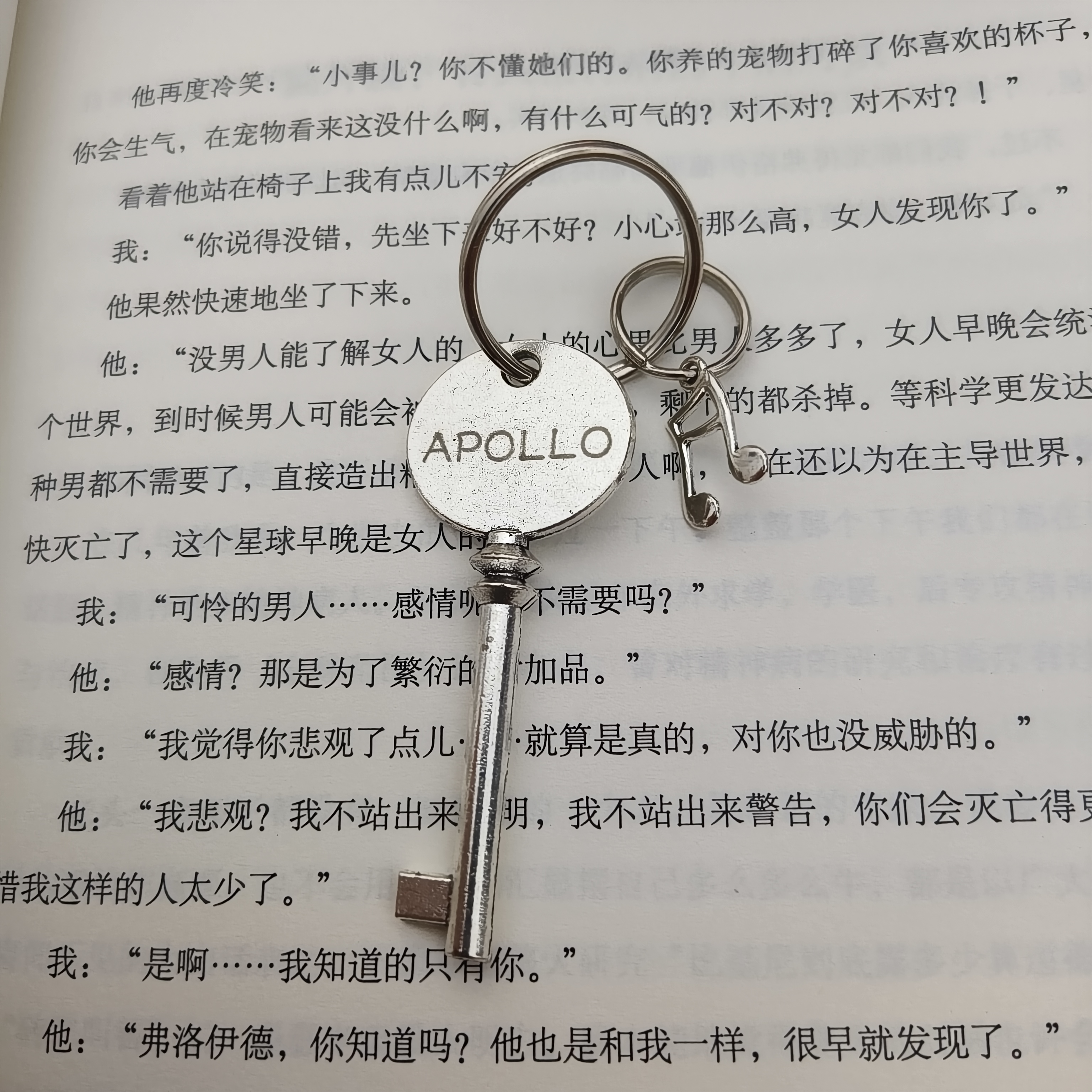 APOLLO阿波罗立式钢琴钥匙适合立式钢琴开锁用也可做饰品挂件