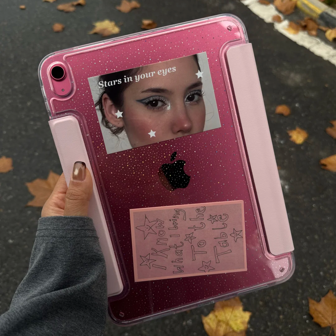 韩系ins星星牛仔Y型搭扣内置笔袋iPad11寸2025保护套新款Air6/7适用苹果iPad10代保护壳平板A16亚克力mini7女,3C数码配件,平板电脑保护套/壳,淘宝优惠券,粉丝福利购,淘宝优惠卷