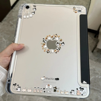 【浮雕小幽灵】2025新款适用iPad11保护壳苹果air7保护套air6/5平板10代带笔槽亚克力10.2寸pro13寸mini7防弯