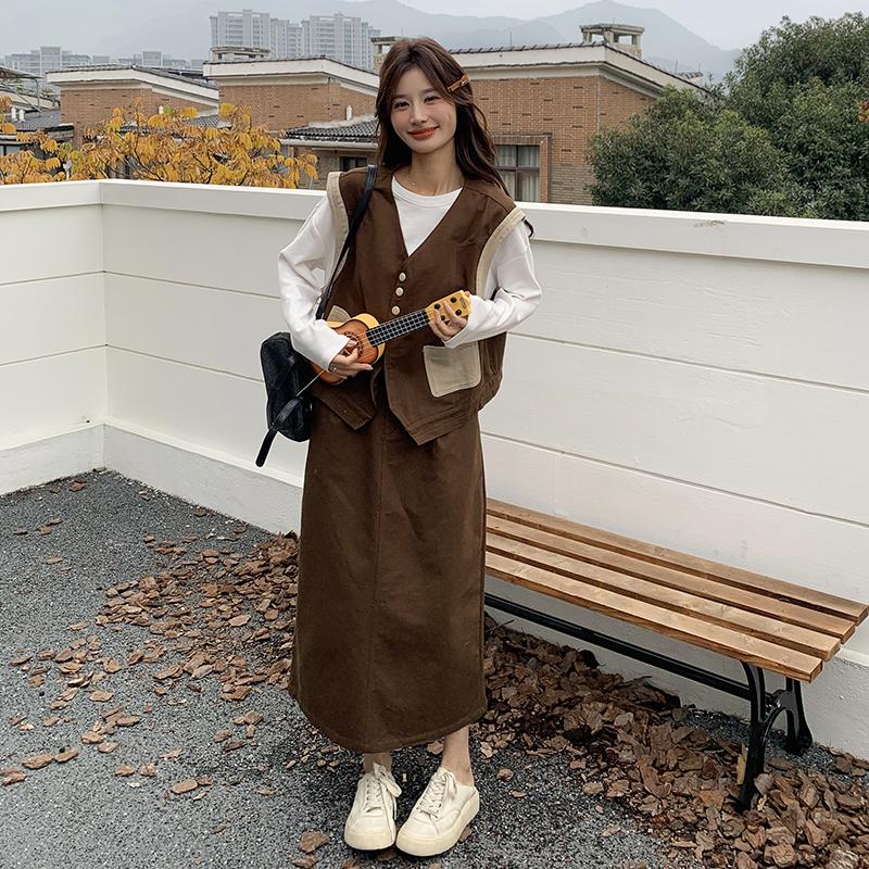 时尚套装女秋季长袖上衣半身裙两件套2C028-2506-P155-K238,女装套装/套裙,2C028