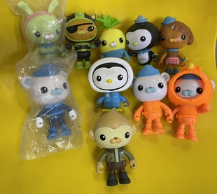 散货正版海底小队玩偶巴克队长皮医生呱唧公仔摆件人偶模型玩具