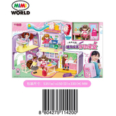 MIMI WORLD迷你玫美背包课堂仿真洋娃娃屋别墅过家家女孩玩具礼物