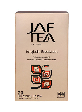 JAF TEA佳福茶斯里兰卡进口英式早餐茶伯爵茶锡兰红茶独立袋泡茶
