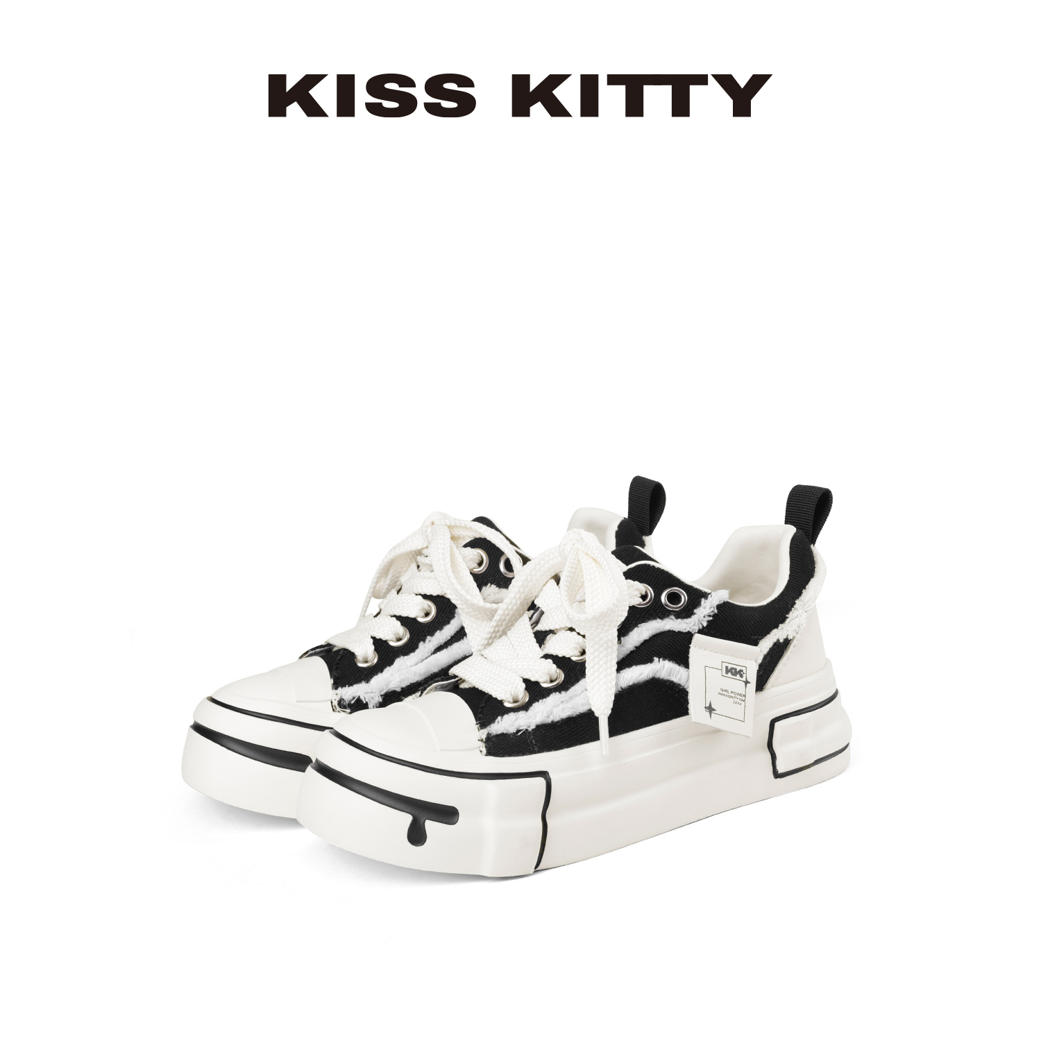 KISSKITTY厚底小白鞋女款