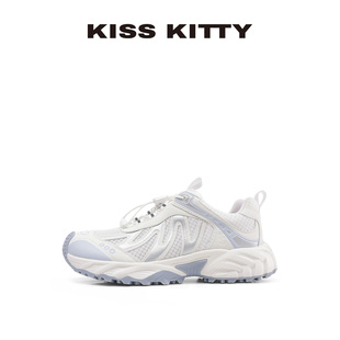 透气厚底户外不累脚运动跑鞋 KISSKITTY25年秋季 休闲鞋 爆款 女 新款