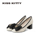 高跟浅口粗跟小香风单鞋 KISSKITTY蝴蝶结甜美玛丽珍女鞋 26春新款