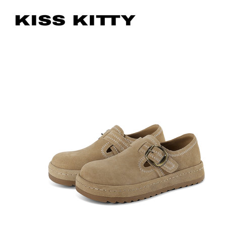 KISSKITTY厚底全包勃肯鞋女