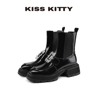 弹力瘦瘦靴25冬季切尔西靴