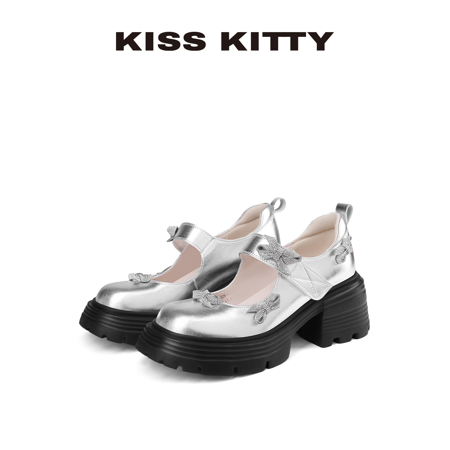 KISSKITTY复古玛丽珍增高女鞋