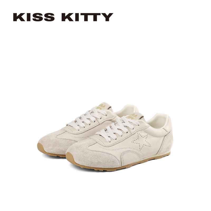 Kiss KittyKISS KITTY反绒皮德训鞋女软底轻便休