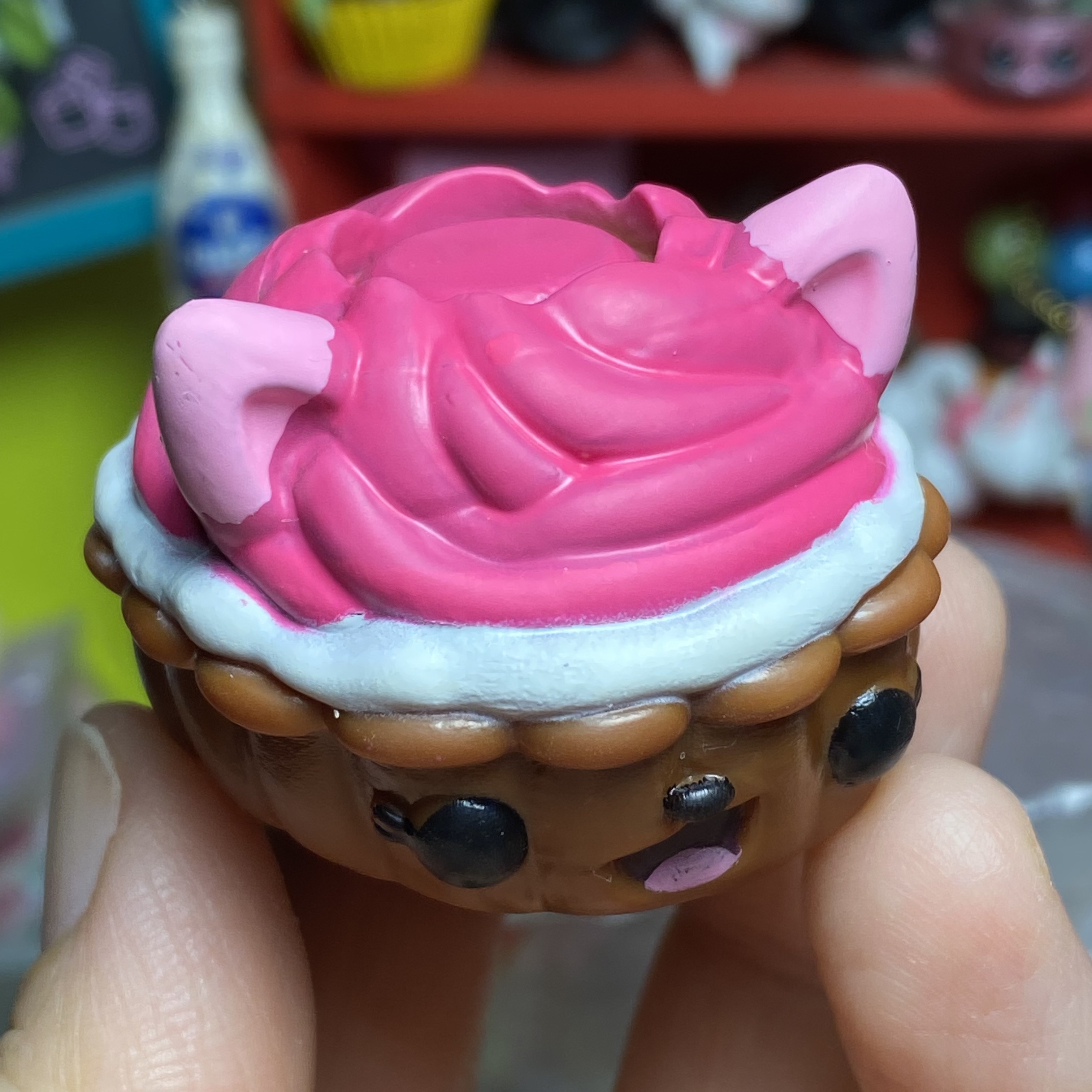 thumbnail for [Dreamer] genuine bulk food play lipstick set with scented doll hat flaws