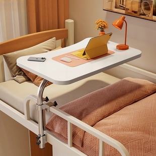 宿舍床上桌悬空折叠可旋转电脑桌床边出租屋学生寝室小型简易书桌
