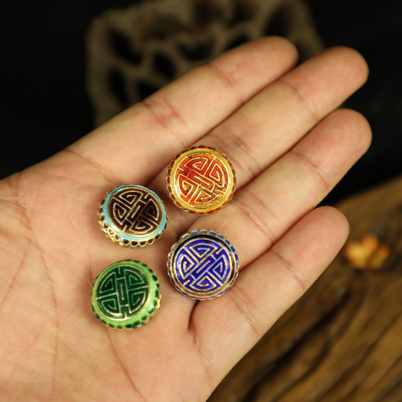 老北京景泰蓝diy配件库存老货饰品流苏材料万福实地圆球珠子,特色手工艺,景泰蓝,淘宝优惠券,粉丝福利购,淘宝优惠卷