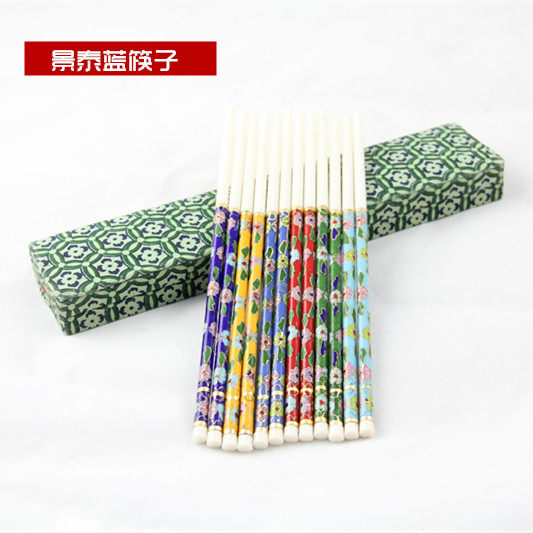 老北京景泰蓝工艺品筷子 送礼 中国特色礼品景泰蓝珐琅工艺实木
