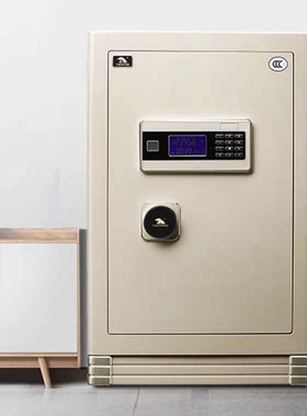 虎王啸虎保险箱3C认证家用办公防盗电子密码箱32XA-150XA卡其色