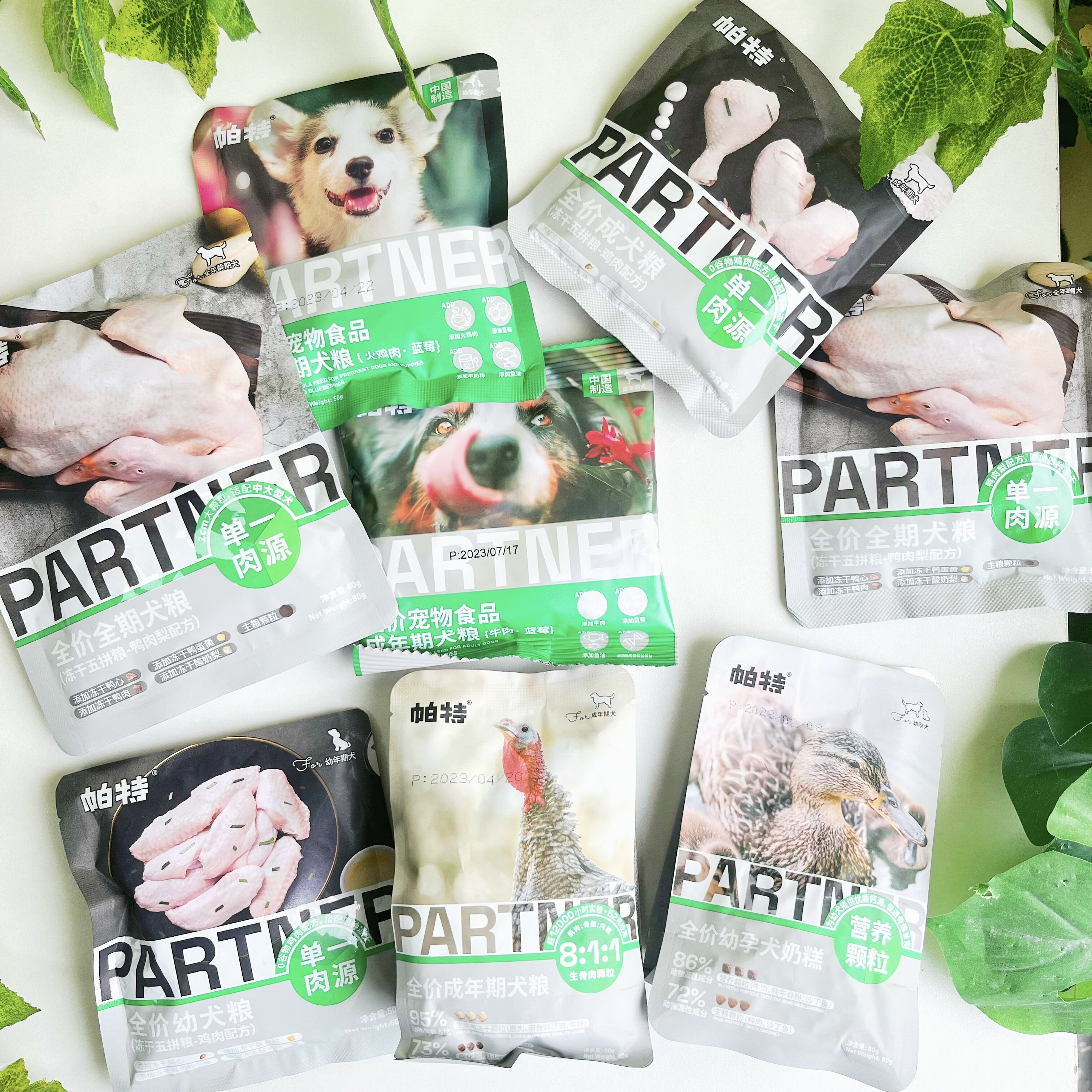 帕特五拼果蔬生命系列狗粮试吃装