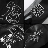 23秋新款毛呢PU拼接棒球服男字母刺绣夹克外套XZ311A-JK112-P85，男装夹克，星座311A