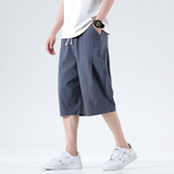 无影墙爆25夏季棉麻风哈伦裤灯笼裤阔腿裤长裤-K307-P45，男装休闲裤，星座311A