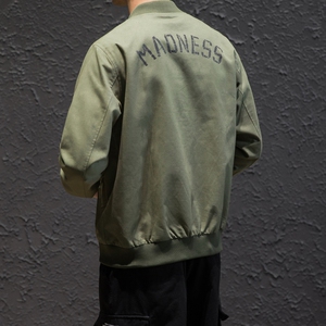 2021秋季余文乐同款棒球服男飞行员夹克控119-j901-p85图片