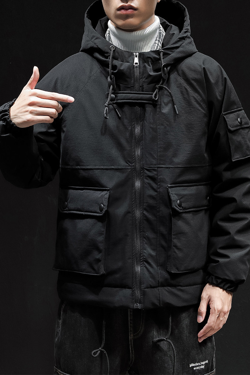 大货25冬新款工装棉衣男加厚大码连帽棉服XZ311A-my916-p115,男装棉衣,星座311A