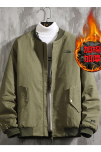 大货灰墙爆25冬余文乐同款棒球服棉衣飞行夹克加棉加厚j9011-p100图片
