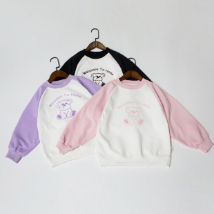 桔子优优春秋女童卫衣华棉柔软可配亲子装 亏清大童130 170码