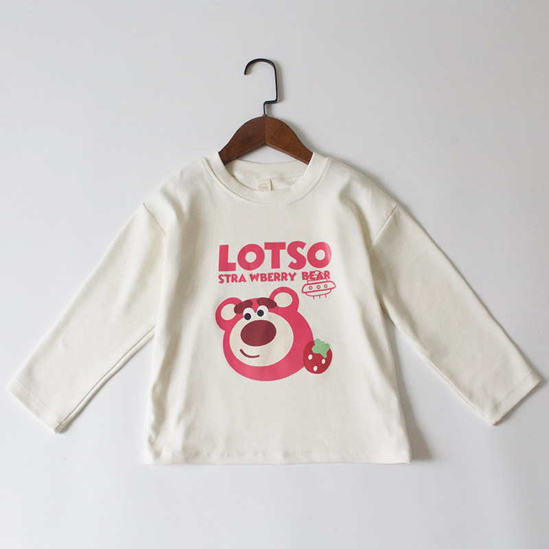 春秋女童长袖t恤棉柔软