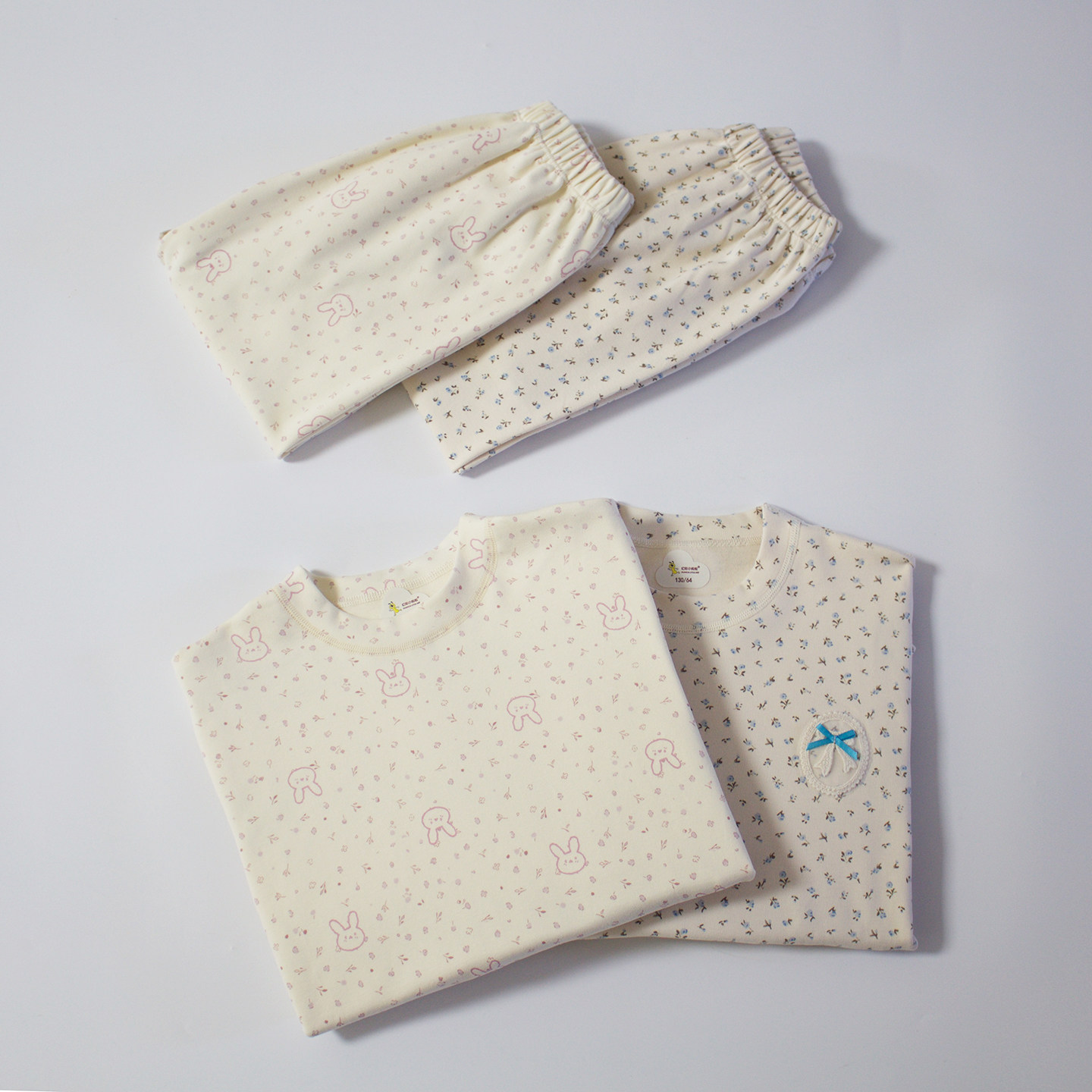 春秋冬女童家居服睡衣套装秋衣裤