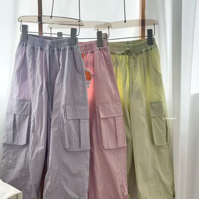 夏季女童工装裤长裤洋气好穿