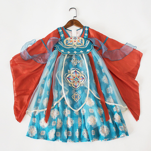大唐盛世~售完无补~春秋女童汉服连衣裙演出服柔软舒适贵气