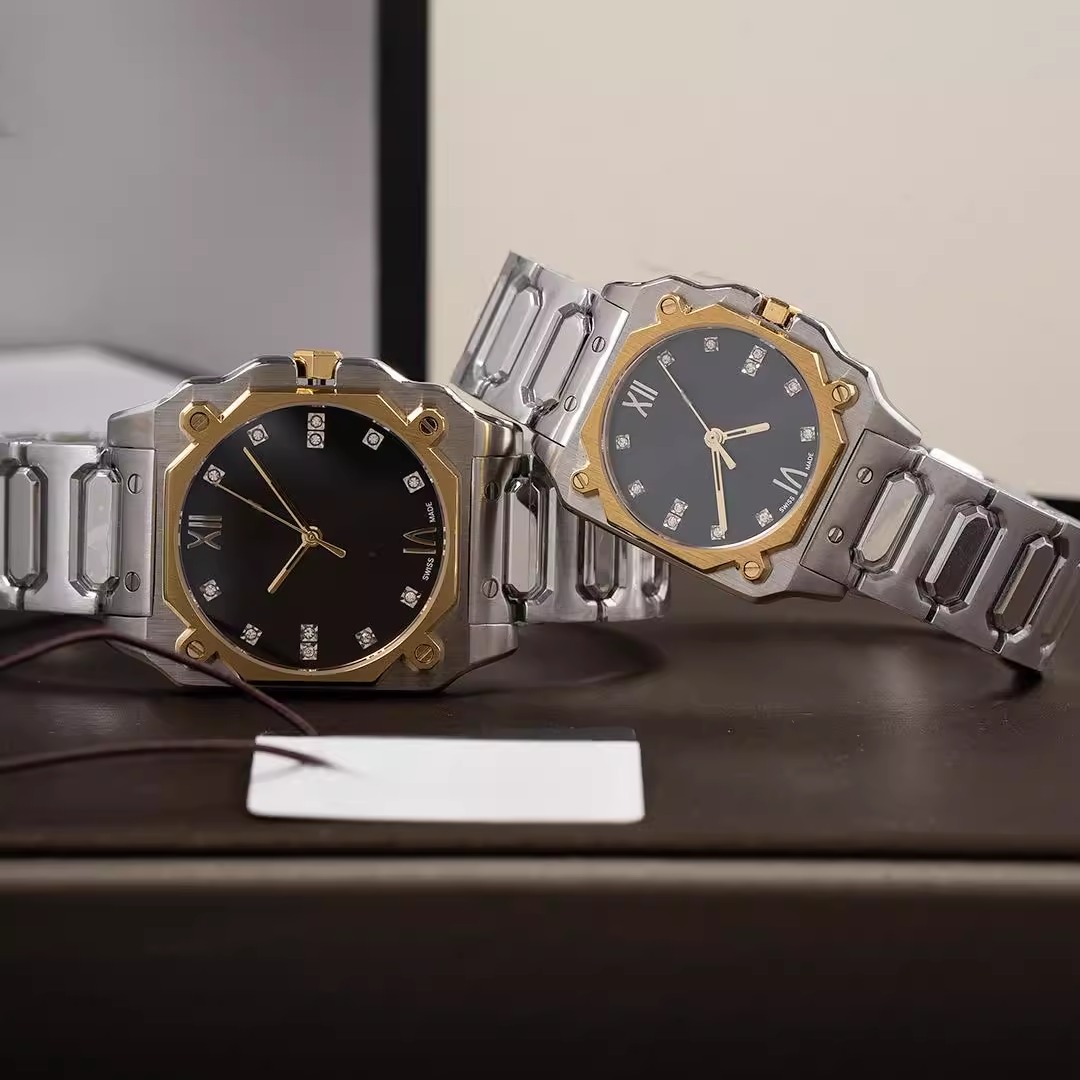 复古时尚轻奢镶钻男女简约手表