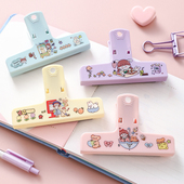 磁吸手帐夹子学生文具超长加厚ins风收纳试卷夹文件整理磁力票夹