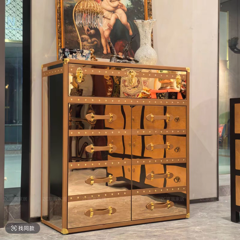 【ZC·宗宸家居】玄关柜餐边柜黄金柜边柜鞋柜长100*宽40*高110cm