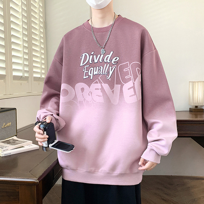 无帽圆领卫衣男款长袖t恤