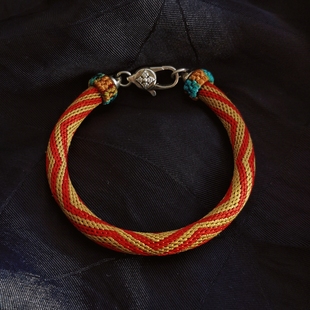 《经幡》 加固手工九眼不灭手环手绳 桑蚕丝多色定制