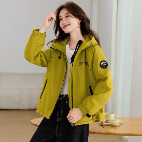 时尚连帽派克棉服女短款2025秋冬