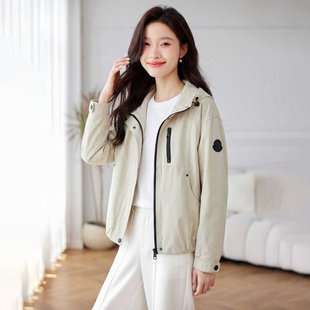 巨好看的春夏纯棉漂亮薄款风衣外套女2026新款春季女款短款上衣潮