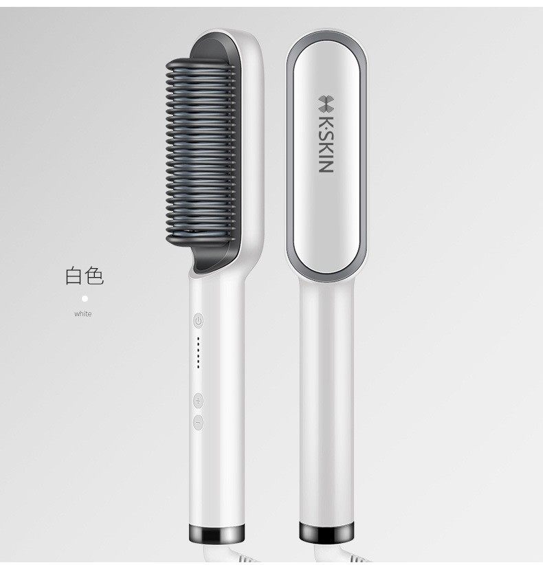 出口110V220V新款吹风旋转负离子卷直两用陶瓷夹板直发梳卷发器棒