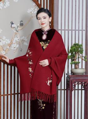 秋冬斗篷中国风女披风