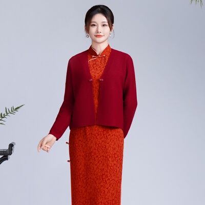 2025新款复古小外套旗袍外搭