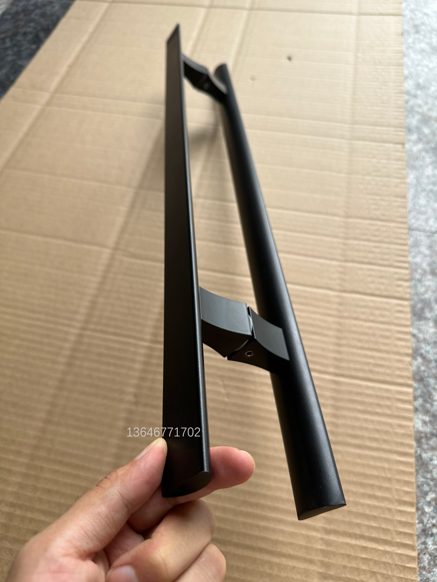 全实心铝合金办公室玻璃门拉手浴机卡叶脉颐养脾胃吉他