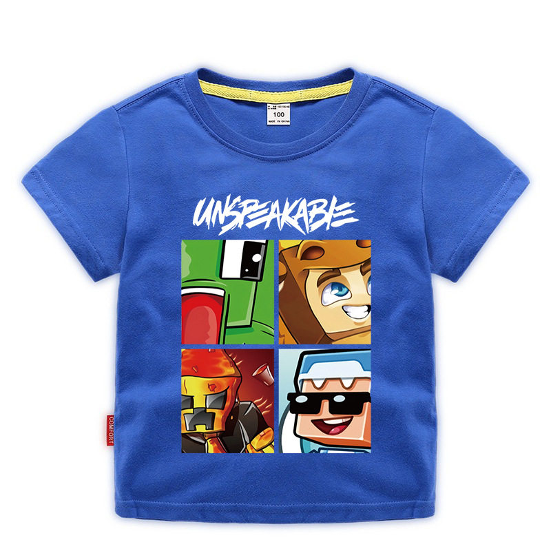 unspeakable新款童装儿童夏装短袖t恤男童打底衫a类半袖体恤衣服