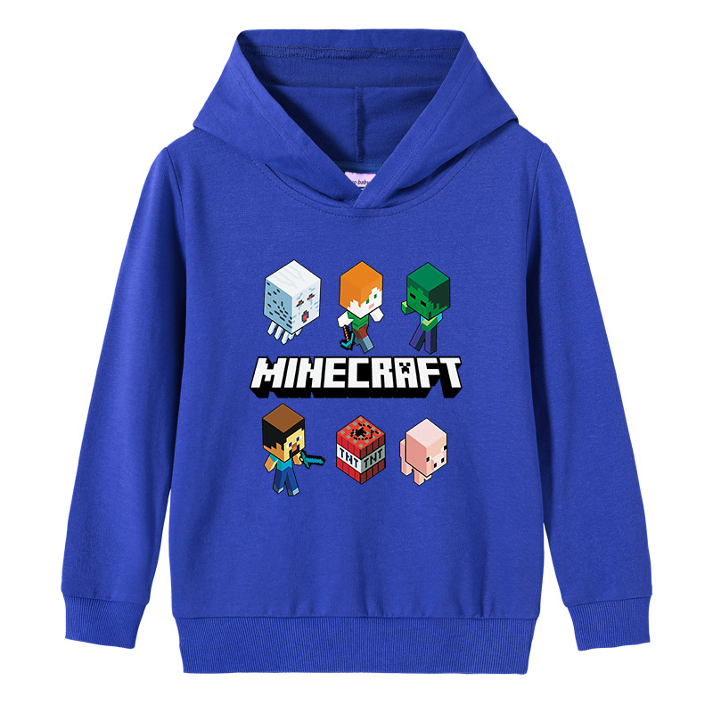 连帽卫衣我的世界Minecraft春秋衣服儿童上衣男童外套秋季长袖9岁
