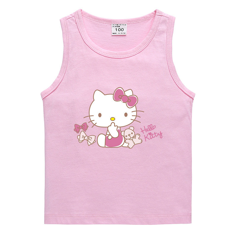 儿童背心百分百棉婴幼儿夏季薄款女孩宝宝女童kt猫凯蒂猫无袖上衣,童装/婴儿装/亲子装,背心吊带,淘宝优惠券,粉丝福利购,淘宝优惠卷